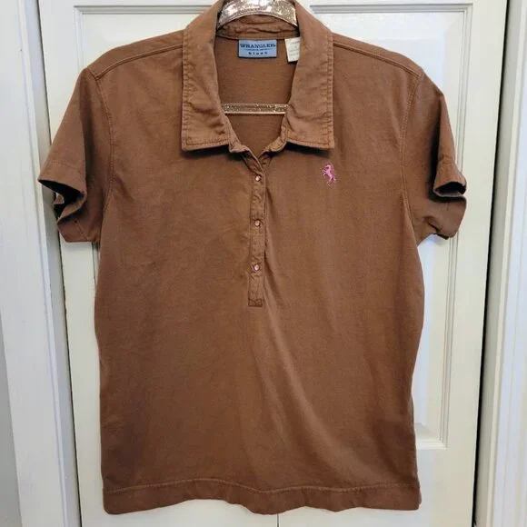 Wrangler Blues Polo Shirt, Women's Large - Picture 3 of 6